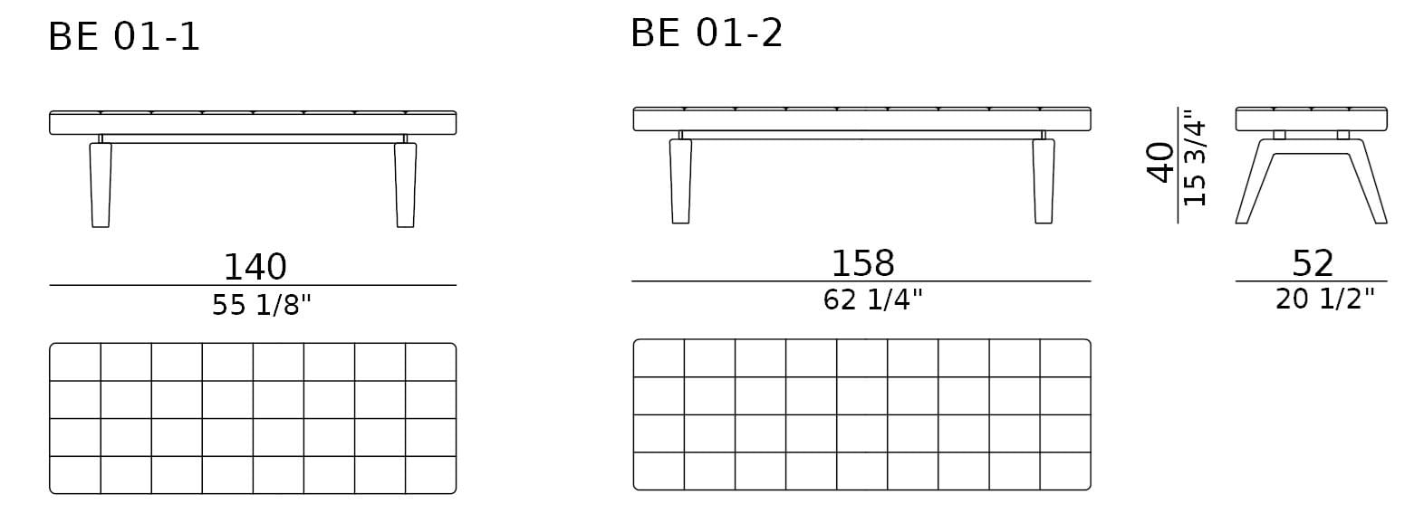 Кожаная мягкая скамейка из Капитона CASA Италия ARCH-00110104 - Вид №2
