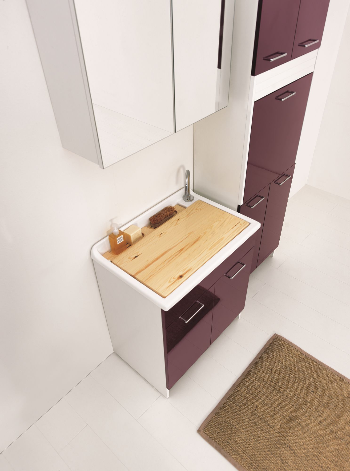 Шкаф для белья из ДСП с распашными дверцами COLAVENE Lindo ARCH-00099481 - Вид №4