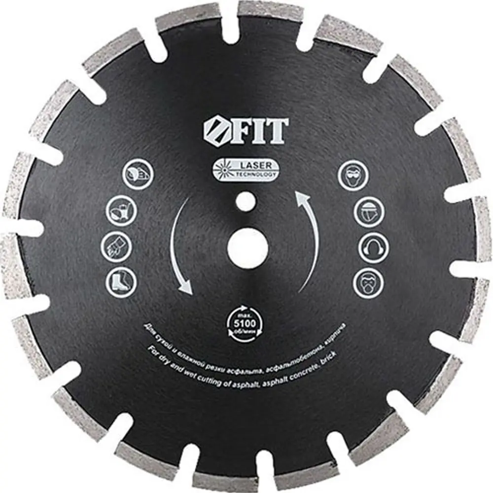 Диск отрезной по кирпичу Fit 37327 350x25.4x3.2 мм 82262250 STLM-2163187 