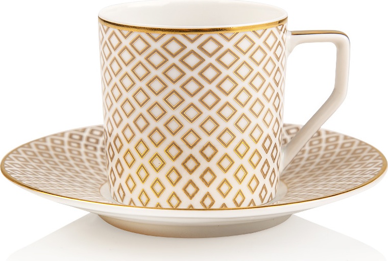 10621298 Rosenthal Чашка для эспрессо с блюдцем Rosenthal Францис Карро Беж 70мл, фарфор Фарфор 