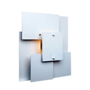 Уличный настенный светильник 28х28 см серый Topo 105413 MARKSLOJD - 00-3898116 Белый