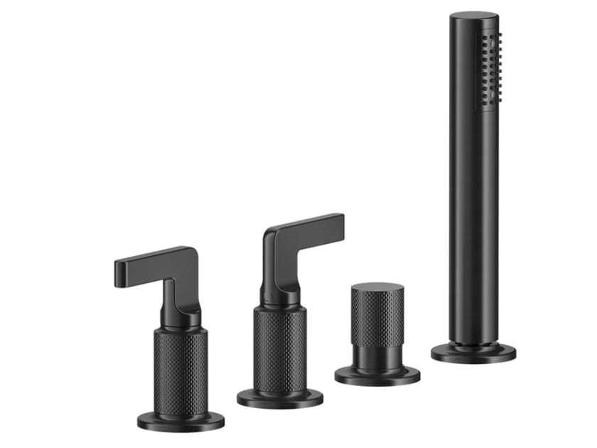 Набор для ванны из хромированной латуни с ручным душем Gessi гравировка ARCH-00049624