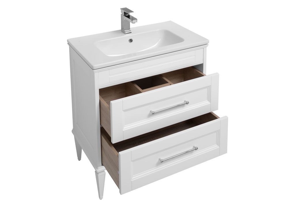 Мебель для ванной Aquanet Бостон М 80 белый 00210630 - Вид №3