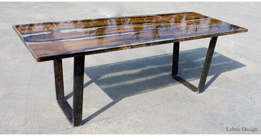 ANTICO TRENTINO Прямоугольный обеденный стол Lebrìc design - legno e resina sun-id-1416809 - Вид №1