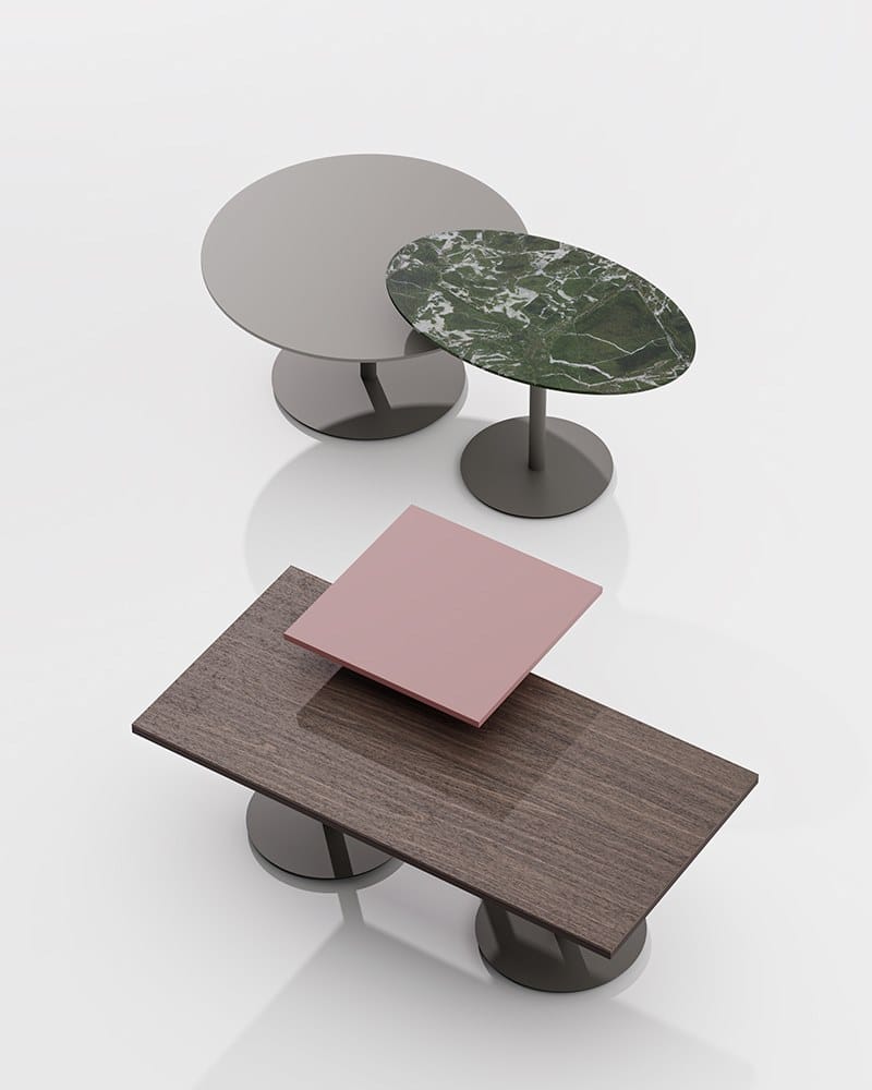 Деревянный прямоугольный журнальный столик для контракта PROF ARCH-00070937 - Вид №2