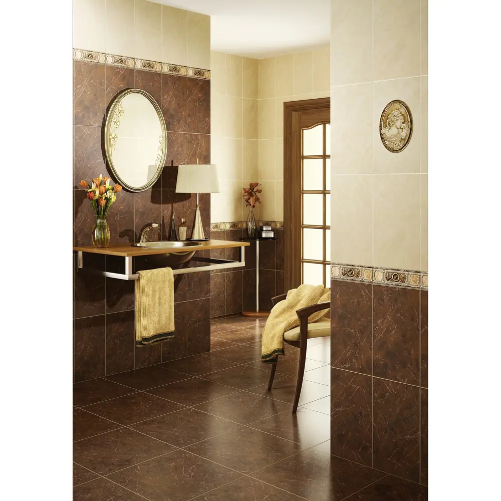 Бордюр «Pietra» 40x11 см цвет коричневый 14175477 STLM-2146500 Santreyd 