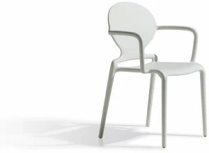 SCAB DESIGN Стул из технополимера штабелируемый медальон с подлокотниками Gio