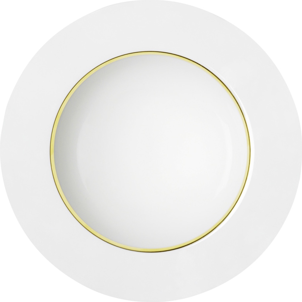 91544 Sieger by Furstenberg Тарелка для пасты глубокая Sieger by Furstenberg "Мой фарфор! Золотое сокровище" 23см Фарфор 
