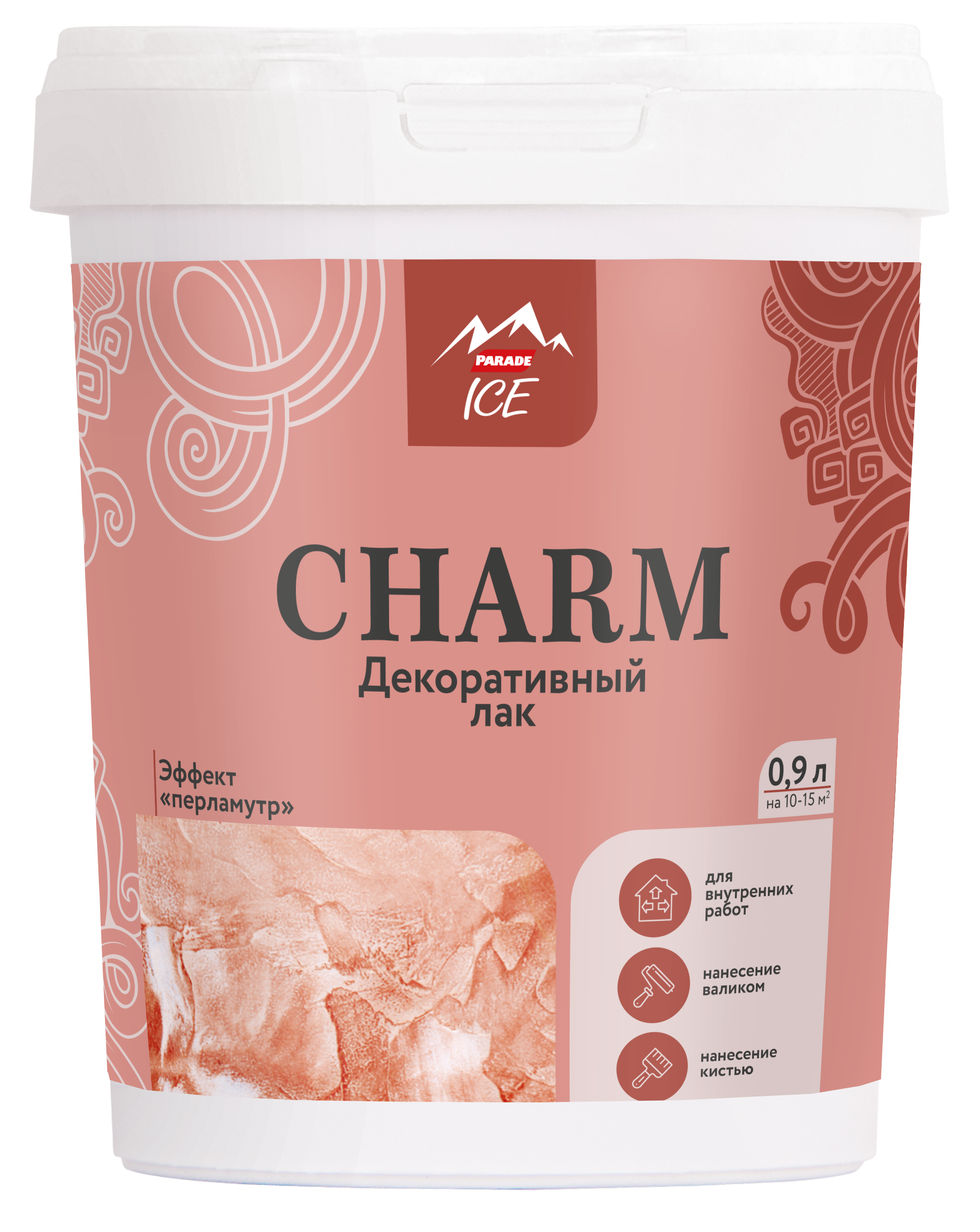 16774318 Лак декоративный ICE Charm 0.9 л цвет золото STLM-0007174 PARADE  - Вид №1