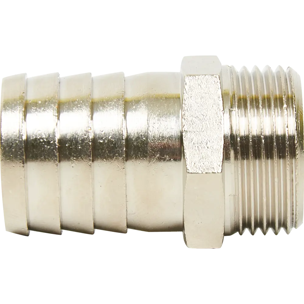 Штуцер Stout 3/4"x25 мм НР никелированная латунь 84868152 STLM-2032565  - Вид №1
