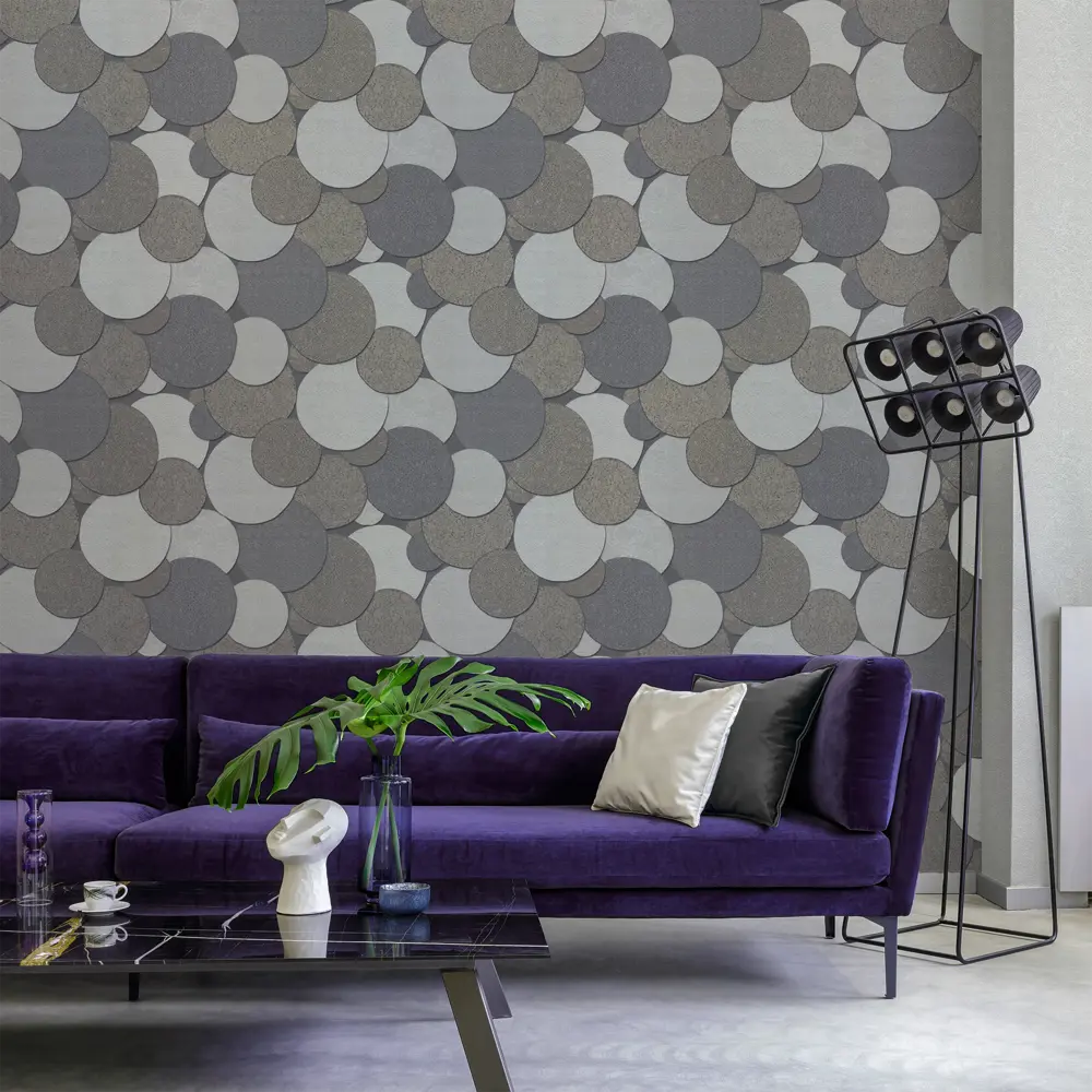 Обои виниловые Wall Decor Авалон серые 1.06 м 75101-46 88487035 STLM-2017505 - Вид №2