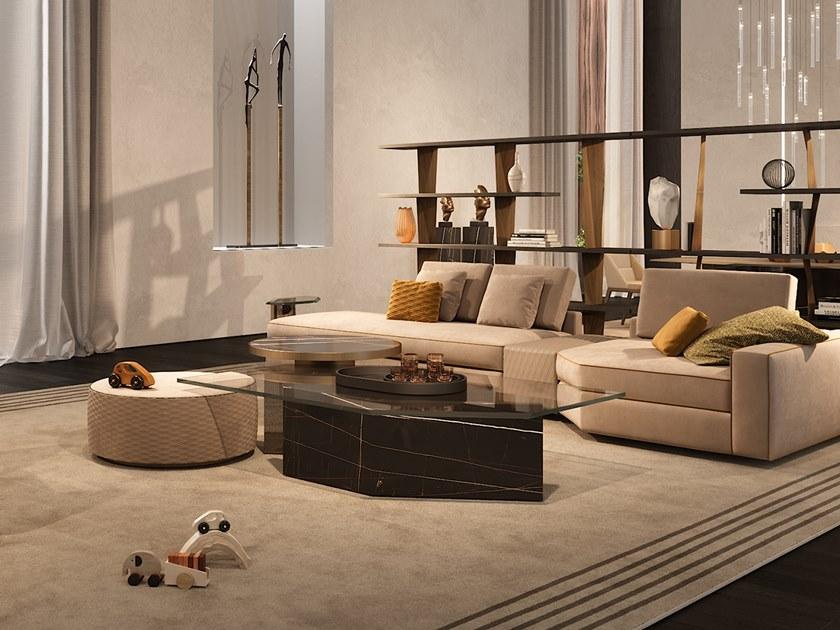 Reflex Журнальный столик из стекла шестиугольной формы Cubitum sun-id-1424122 - Вид №3