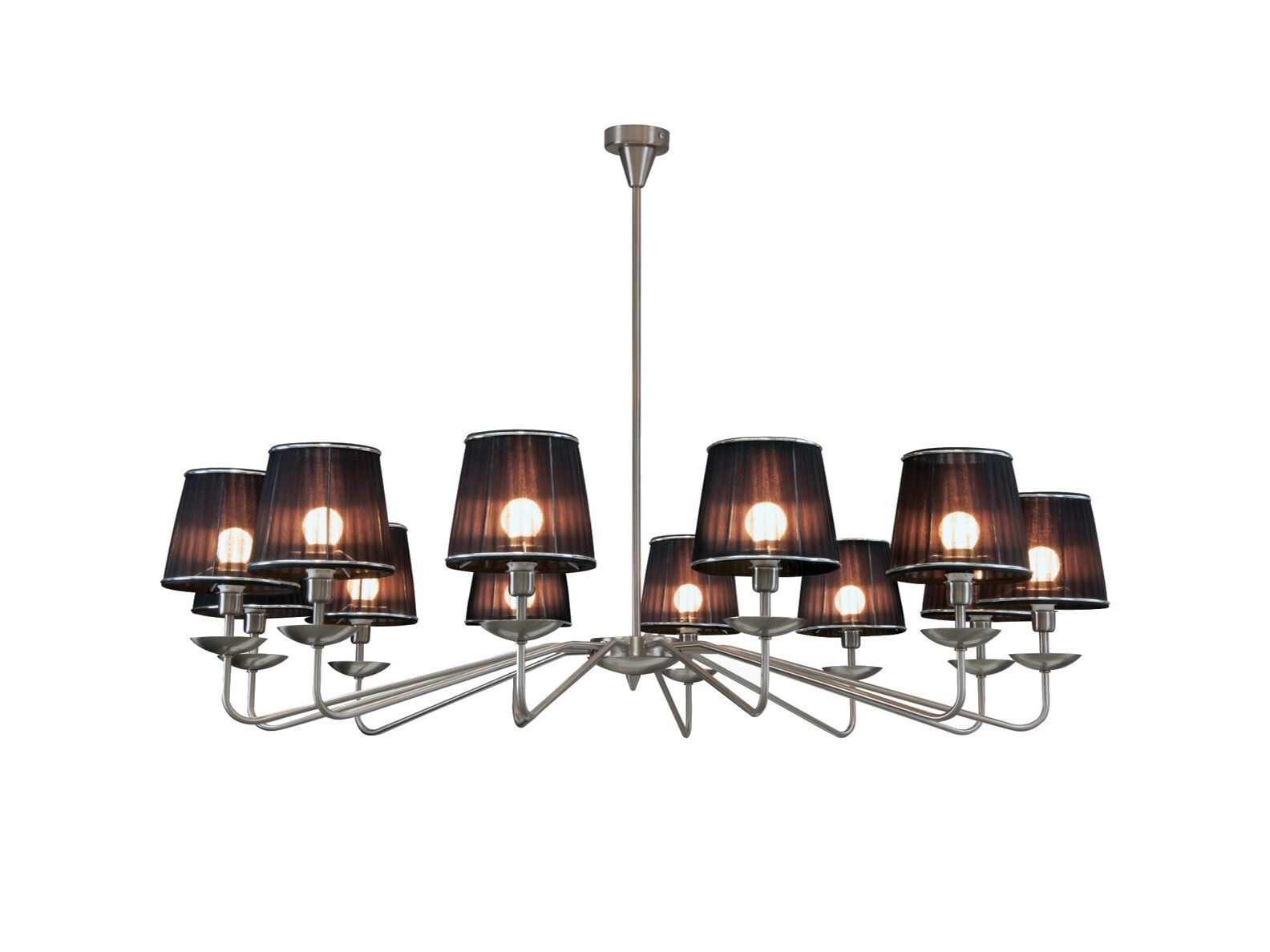 Металлический и тканевый светодиодный подвесной светильник Lampex Italiana NOVA ARCH-00090610 - Вид №1