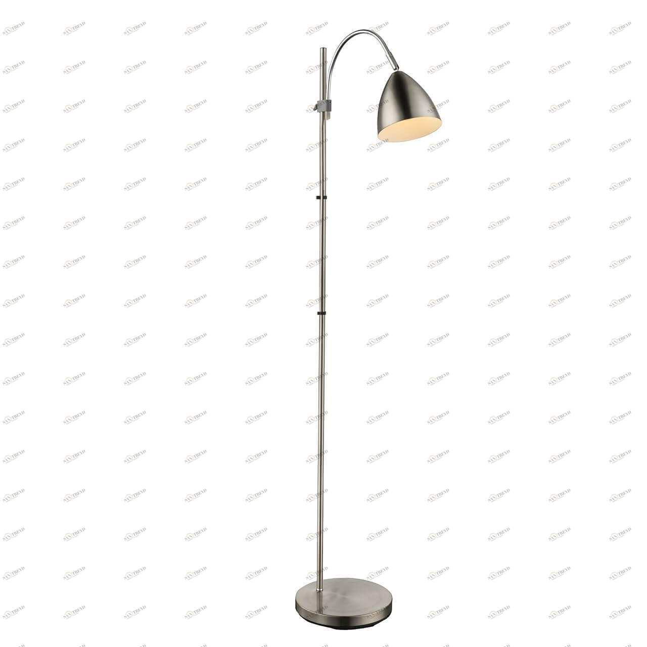 Торшер металлический 156 см никель Archibald 24857S GLOBO ARCHIBALD 00-3908386 Серебро Ceramica Globo 