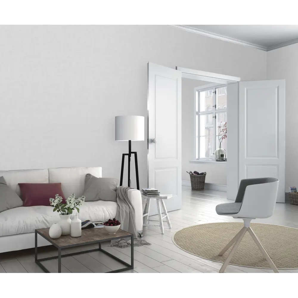 INSPIRE Diego: флизелиновые обои светло-серого оттенка для элегантного интерьера 88883805 STLM-0813802 - Вид №3