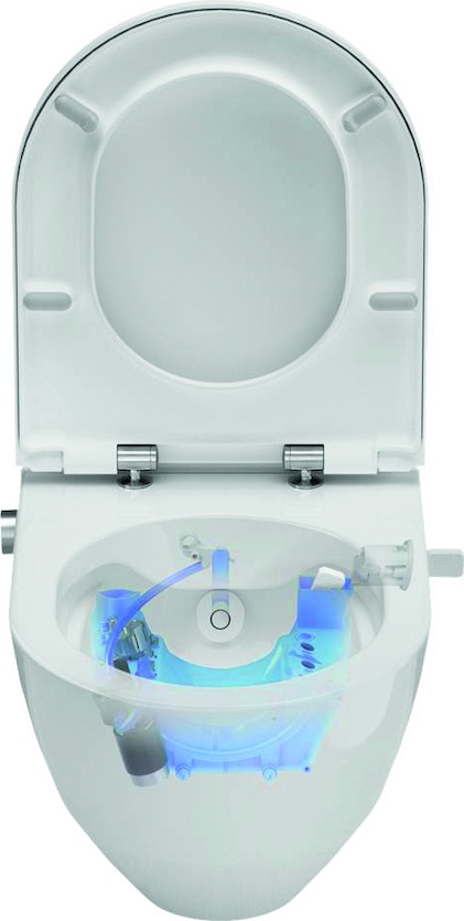 H8206014007171 Подвесной унитаз-биде, безободковый rimless, включает в комплект съемное сиденье с крышкой с механизмом "мягкое закрывание" LAUFEN PRO - Вид №7