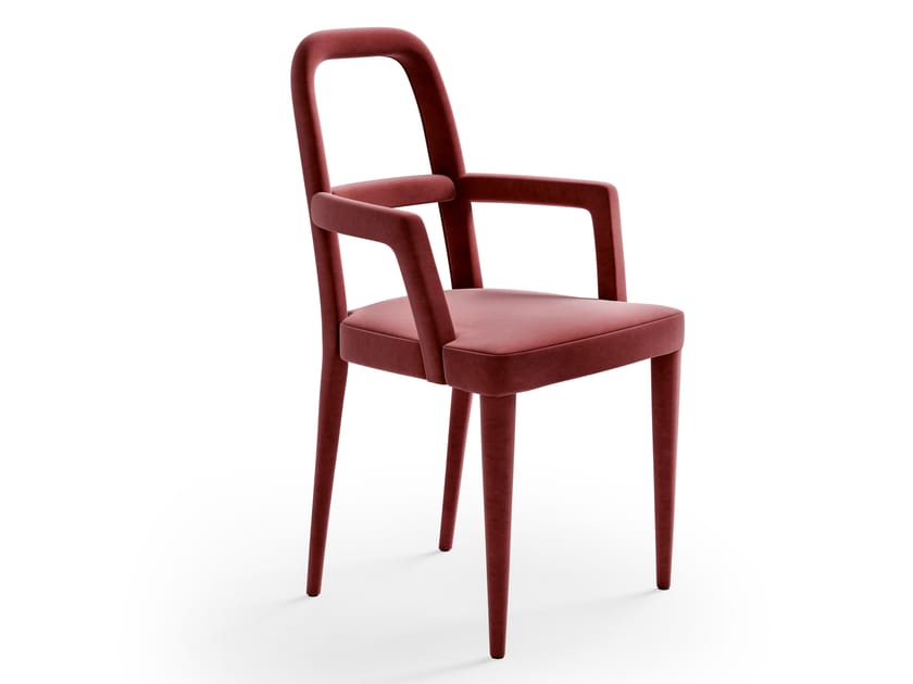 Мягкий тканевый стул с подлокотниками CPRN HOMOOD Starlight ARCH-00029385