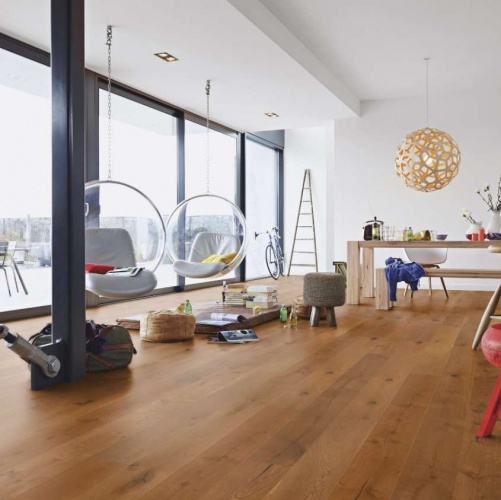 Паркетная доска Meister PD 400 Cottage Закопченый лайт 8307 Дуб Рустик с брашью (Текстурированная) 2200х180 мм 2300200026 - Вид №5