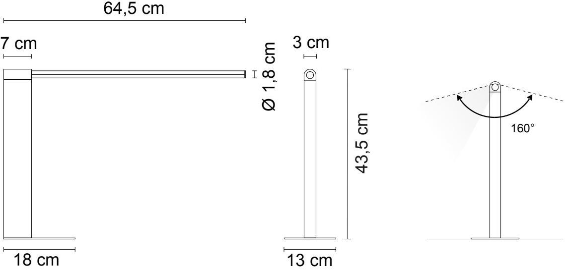 EGOLUCE Светодиодная настольная лампа Lancia 2506  - Вид №5