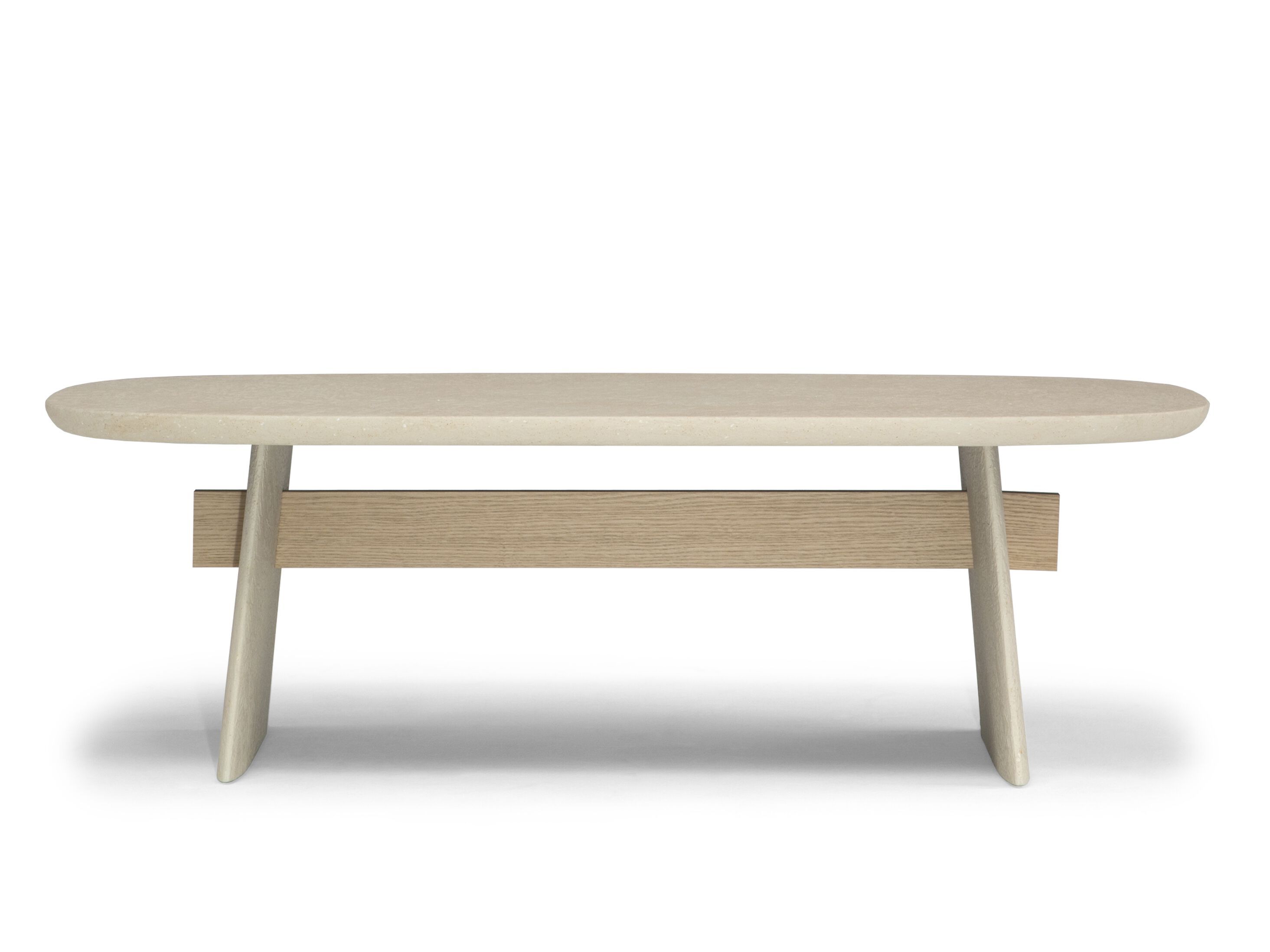 Прямоугольный журнальный столик из камня Лечче Natuzzi Italia ARCH-00097843 - Вид №1