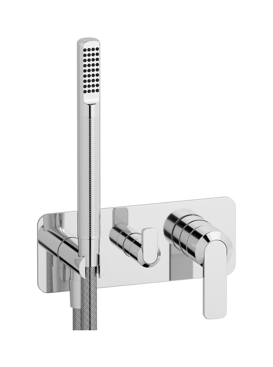 Однорычажный смеситель для душа с 3 отверстиями и ручным душем IB C-67 ARCH-00116194 - Вид №2