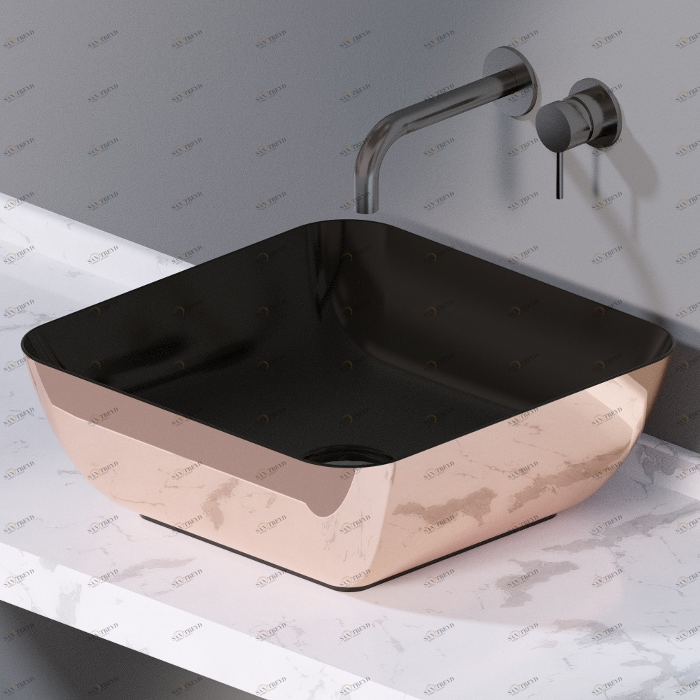 L602260 Накладная раковина на столешницу  прямоугольная A. e T. Italia ELITE AeT ITALIA