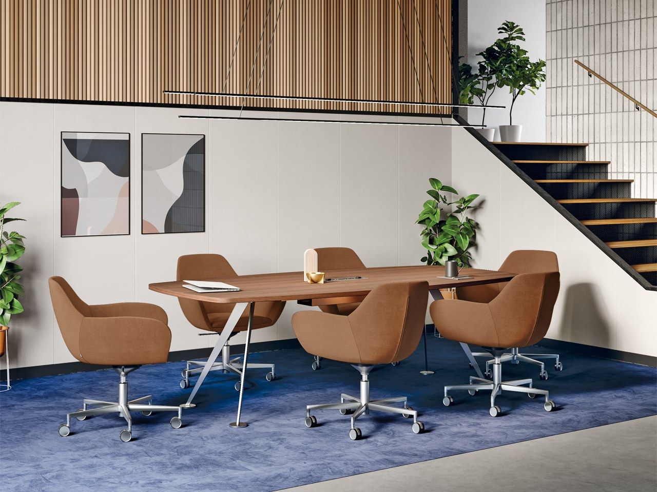 Офисное кресло с регулируемой высотой из ткани с 5 спицами FREZZA Skyline ARCH-00082764 - Вид №4