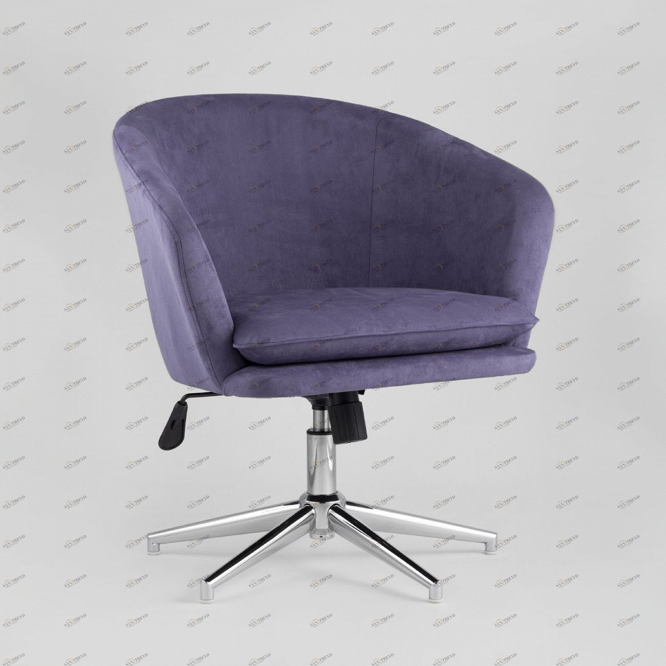 Кресло с мягкими подлокотниками регулируемое синее "Харис" STOOL GROUP ДИЗАЙНЕРСКИЕ 00-3881864 Синий 