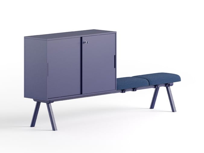 Низкий шкаф с раздвижными дверями GABER LOW CABINET 2027 + SEATER ARCH-00084236