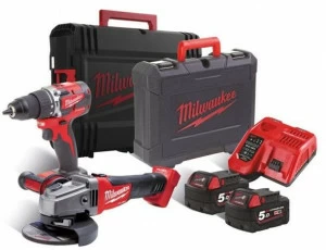 MILWAUKEE Комплект дрели и шлифовального станка