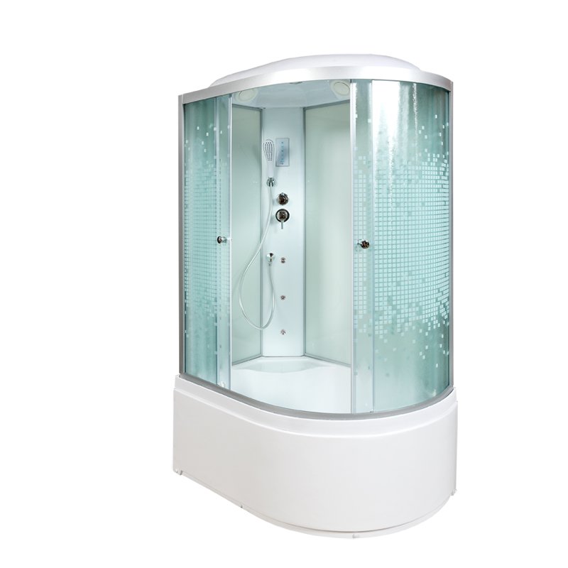 B10 BLACK Душевая кабина DETO Серия В L 920 L с гм. и эл.