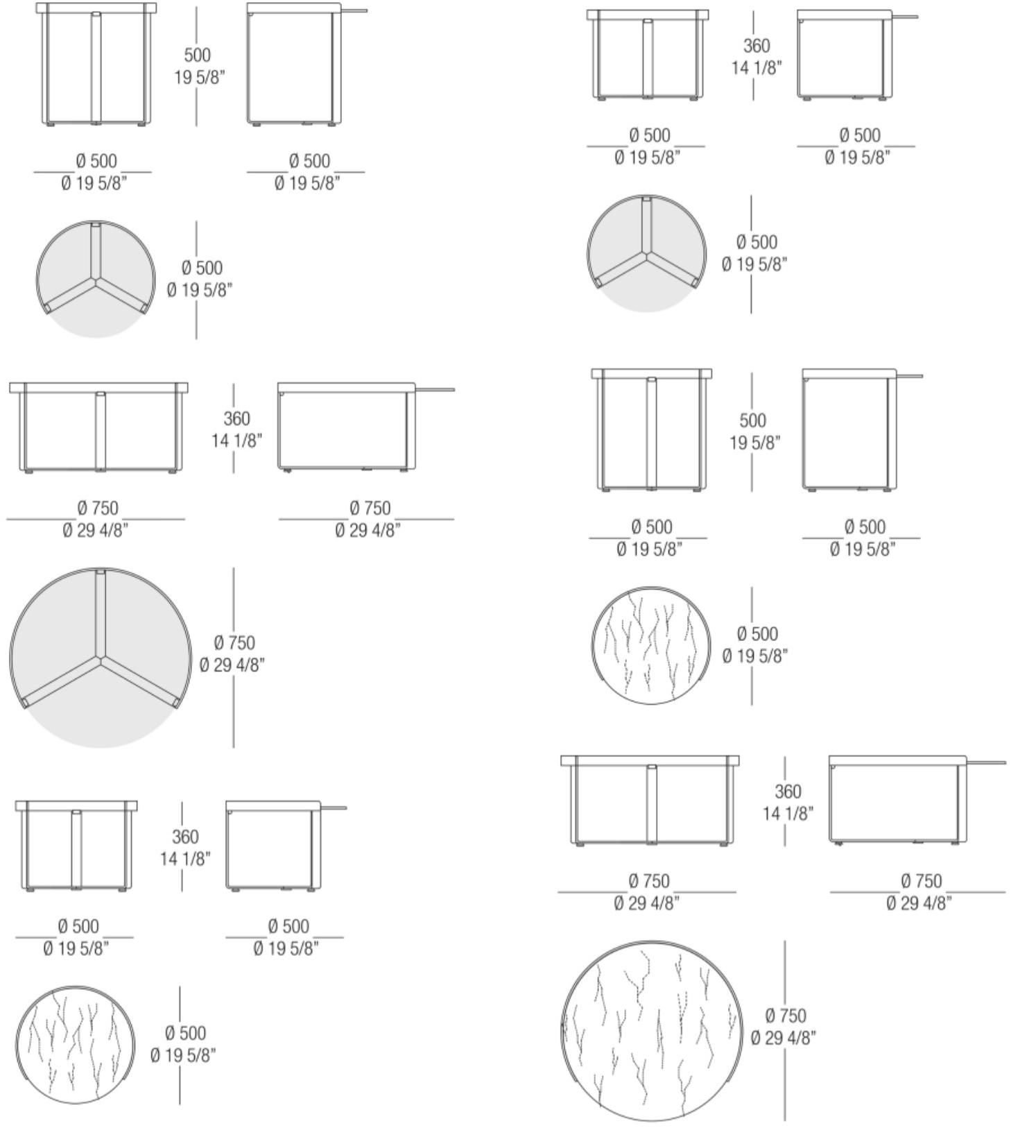 MisuraEmme Круглый журнальный столик из стали и стекла Atelier sun-id-1380414 - Вид №5