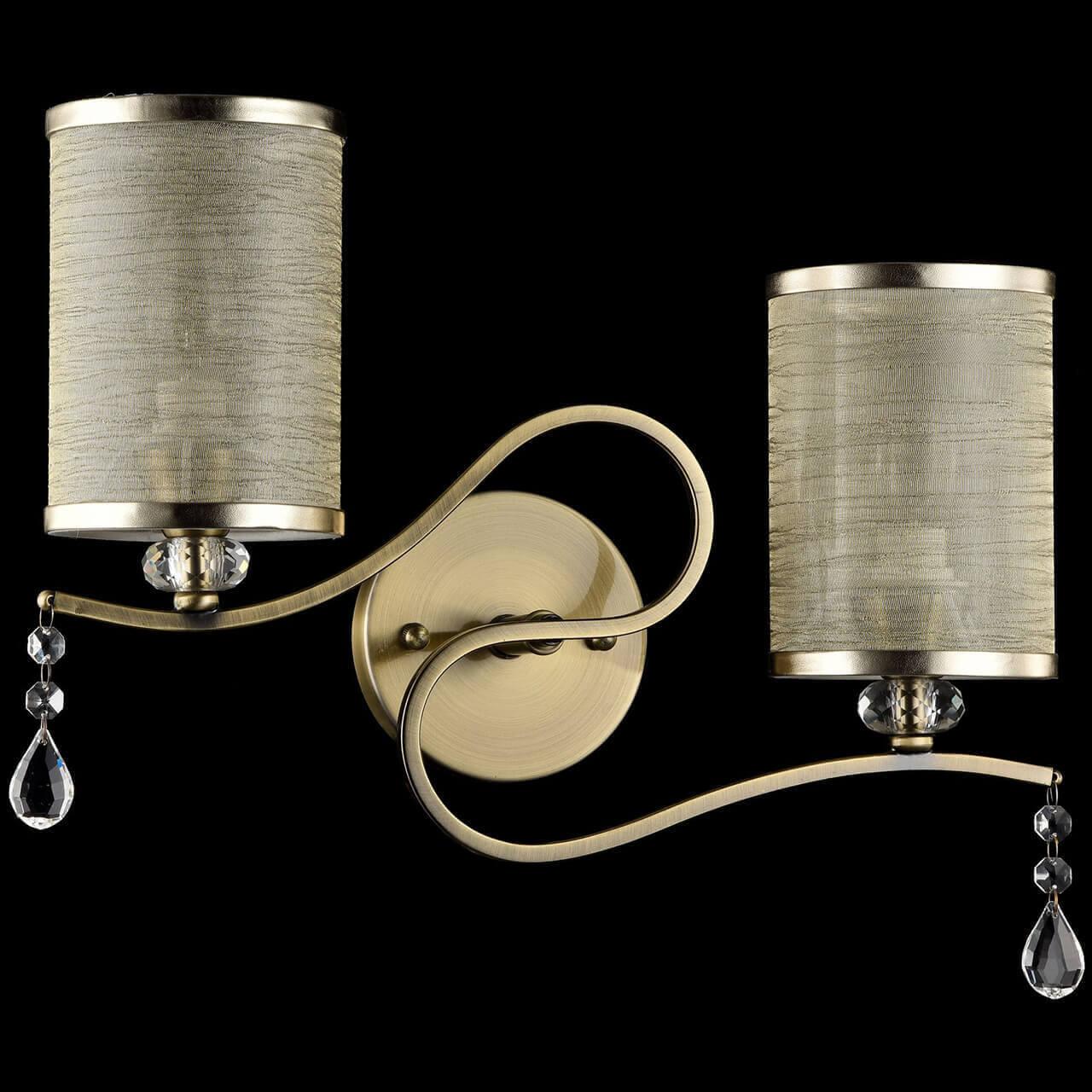 Бра с абажуром на 2 лампы бежевое Faust FR2300-WL-02-BZ FREYA FAUST 00-3931088 Бежевый;золото  - Вид №3