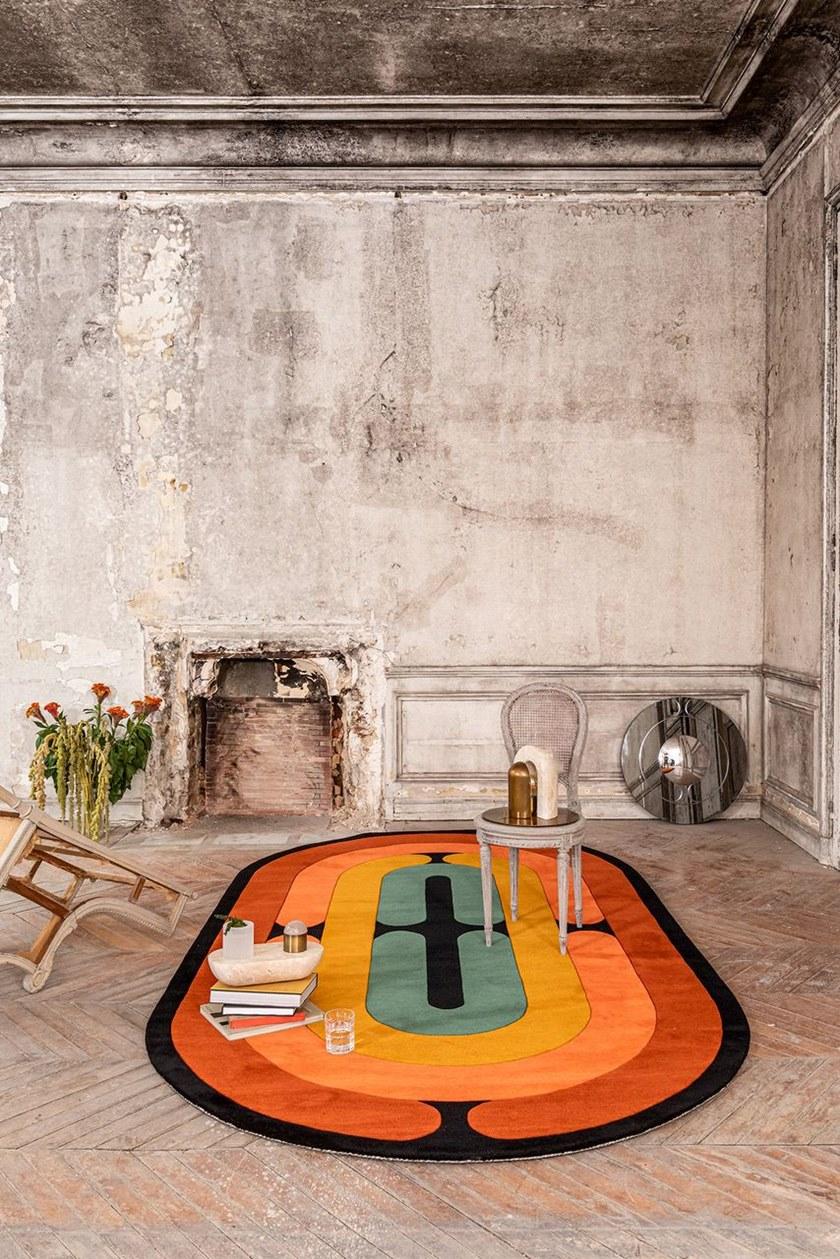 Diacasan Edition Овальный коврик ручной работы из шерсти Christian signorel sun-id-1369522 - Вид №3