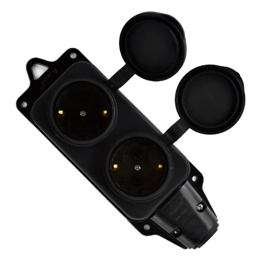 Розетка силовая черный LEZARD 106-0400-0110 - Вид №8
