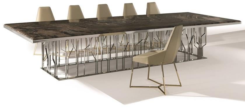 Longhi Прямоугольный мраморный стол Loveluxe T 120 - Вид №7