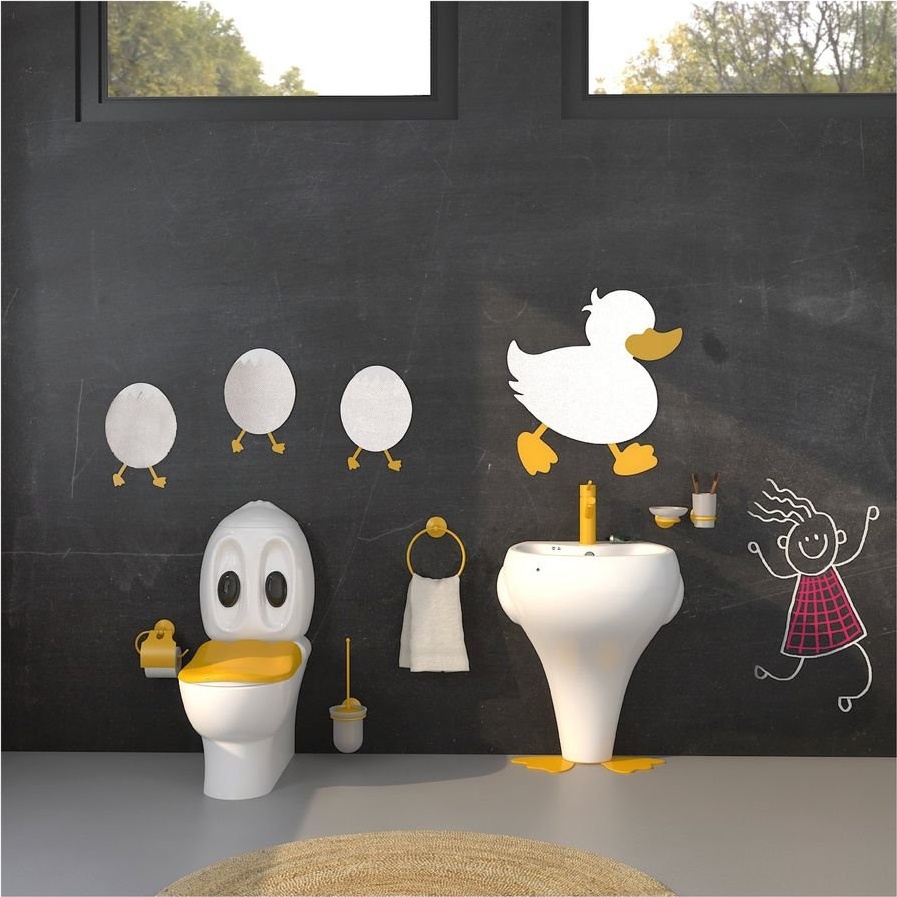 DC360-00CB00E-0000 DUCKY Унитаз детский с биде Creavit Ducky  - Вид №3