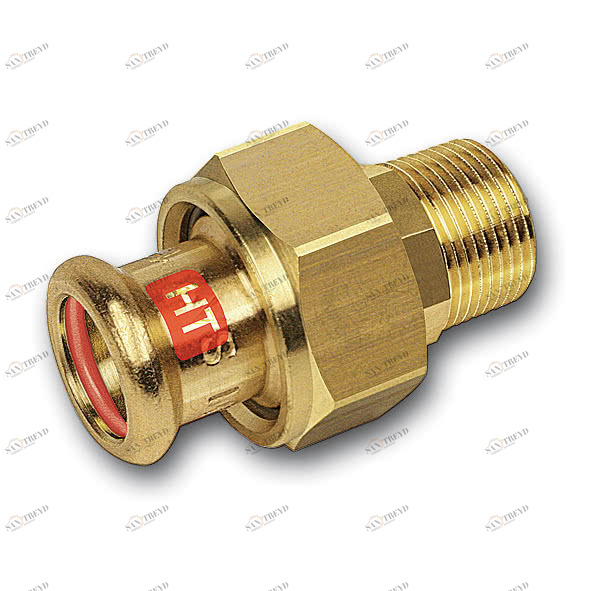 113333221 SANHA 13333G пресс-фит. солн., бронза, сгон с плоск.уплот.ВПр-НР 22x1 мм 