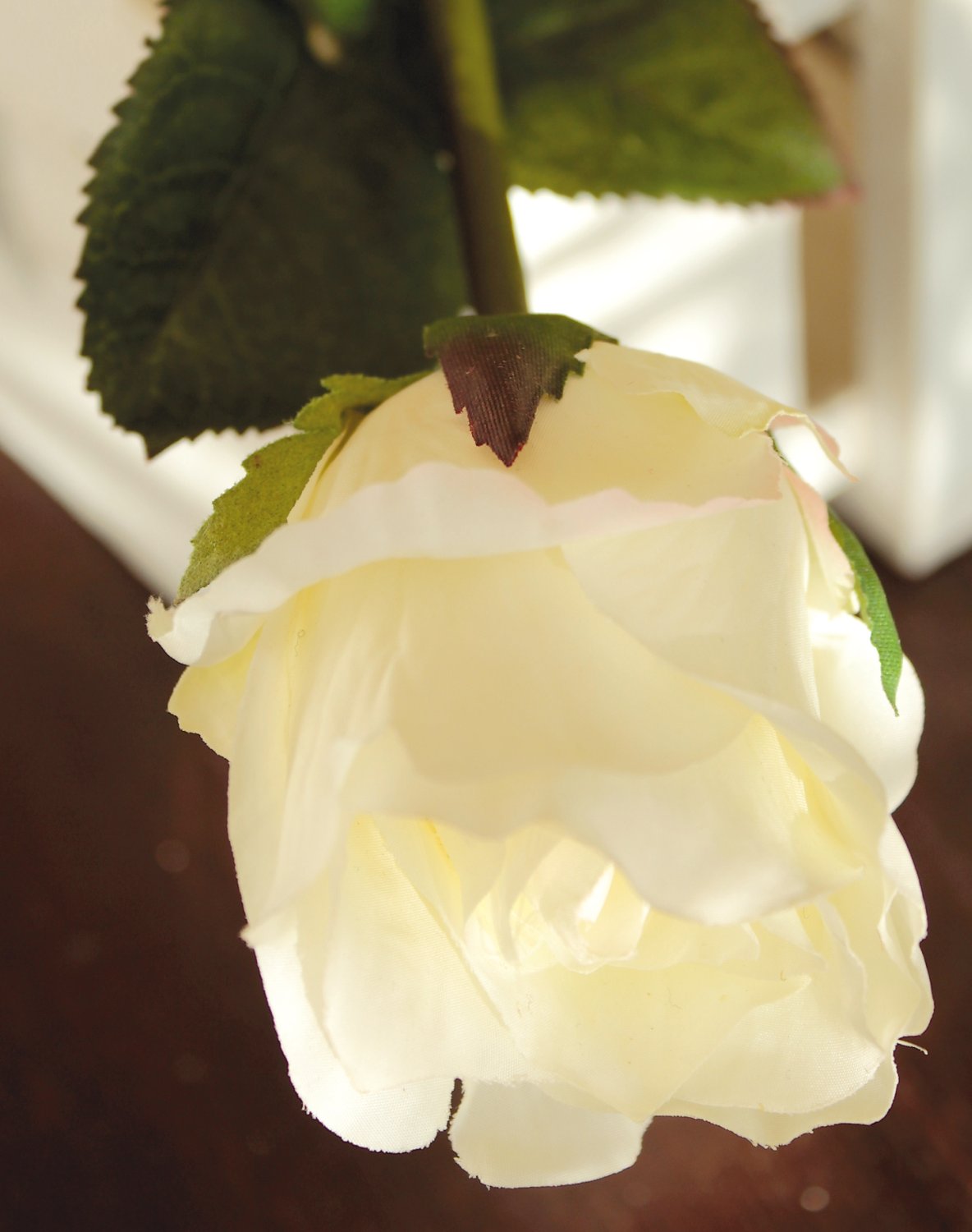 3186 778 a2 Искусственная роза, 42см, кремово-белая H-andreas 