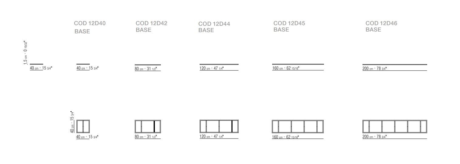 Секционный металлический книжный шкаф с кожаными ящиками Flexform ARCH-00134674 - Вид №2