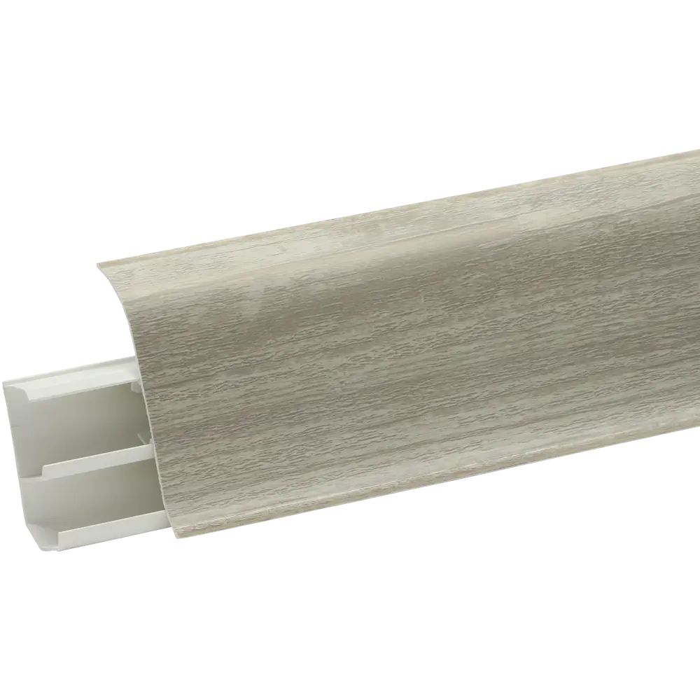 ARTENS Плинтус напольный ПВХ с кабель-каналом Дуб Петра 7 см 83410249 STLM-0041081