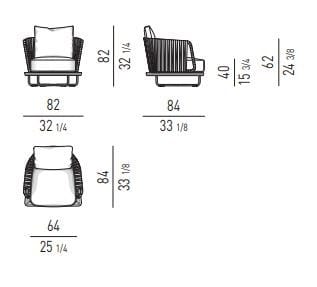 Открытый стул из тикового дерева Minotti Sunray ARCH-00079652 - Вид №2