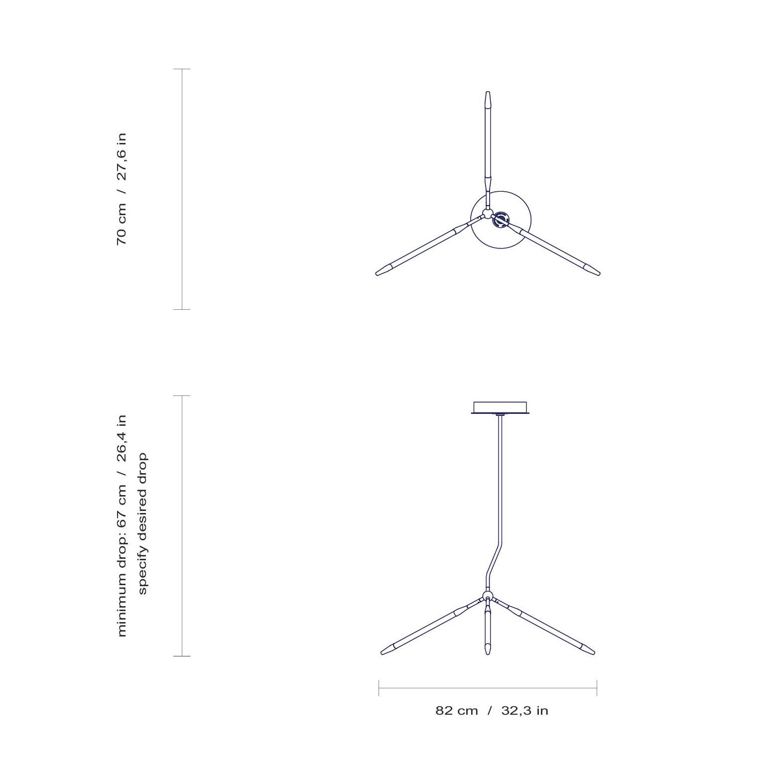 Стальной светодиодный подвесной светильник с диммером Intueri Light Javelin ARCH-00066150 - Вид №8