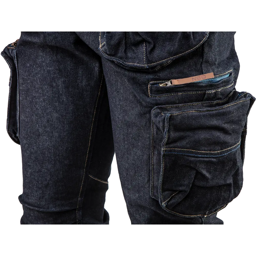 Брюки рабочие 5 карманов Neo Tools Denim темно-синие размер XL рост Neò STLM-2021267 - Вид №2