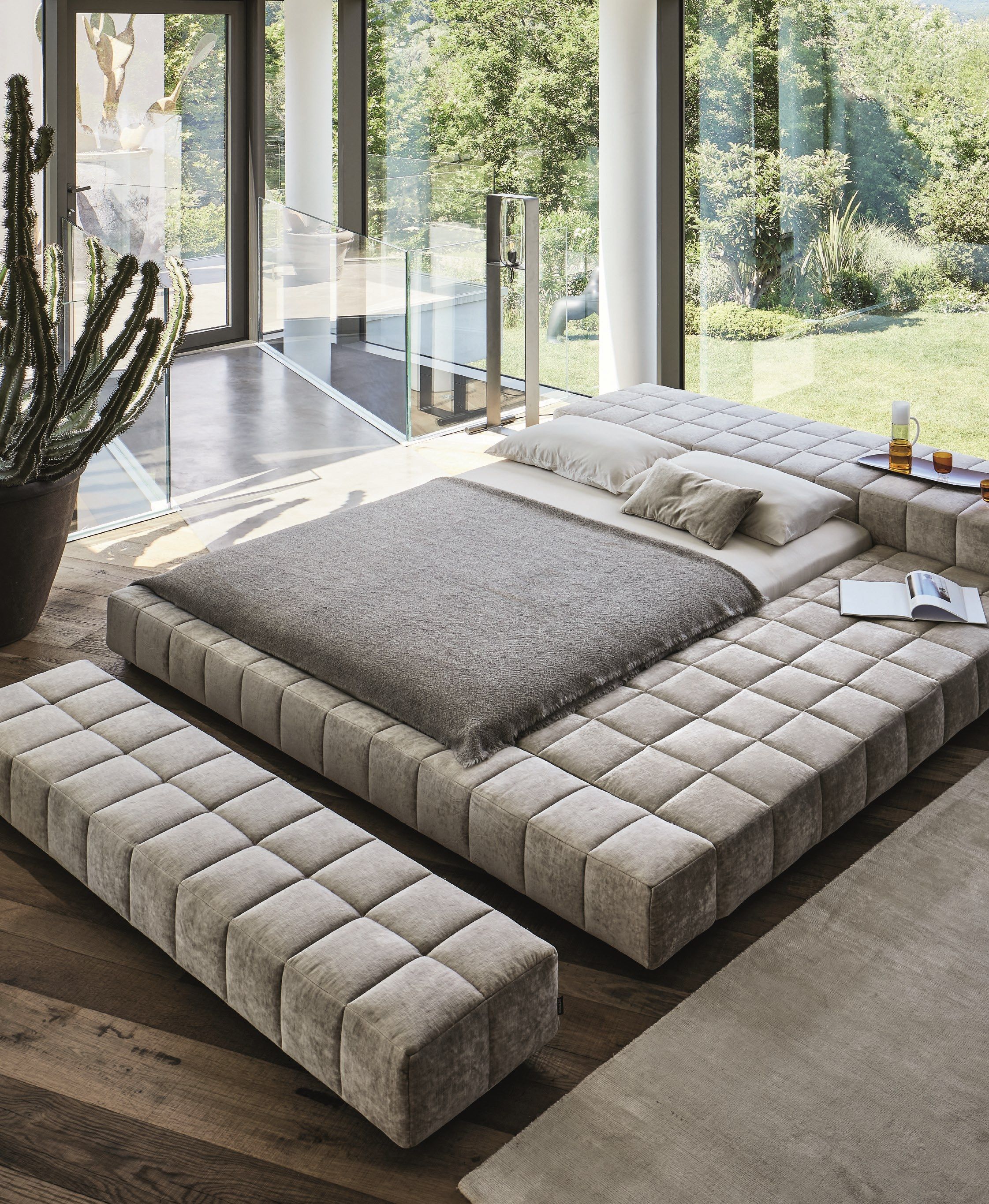 Съемная двуспальная кровать из ткани BONALDO Squaring ARCH-00035291 - Вид №2