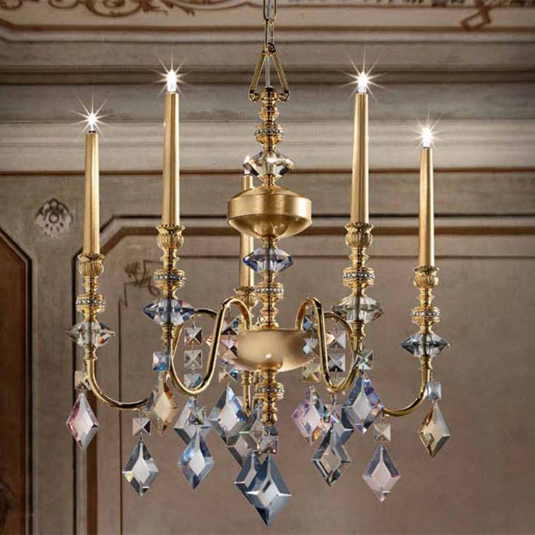 Masiero CHIC 5 F02 Foglia Argento люстра подвесная 111719 - Вид №1