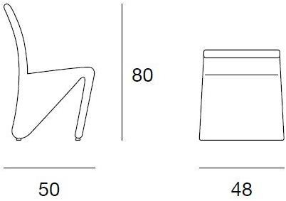 Pacini & Cappellini Съемный тканевый стул  5428  - Вид №2