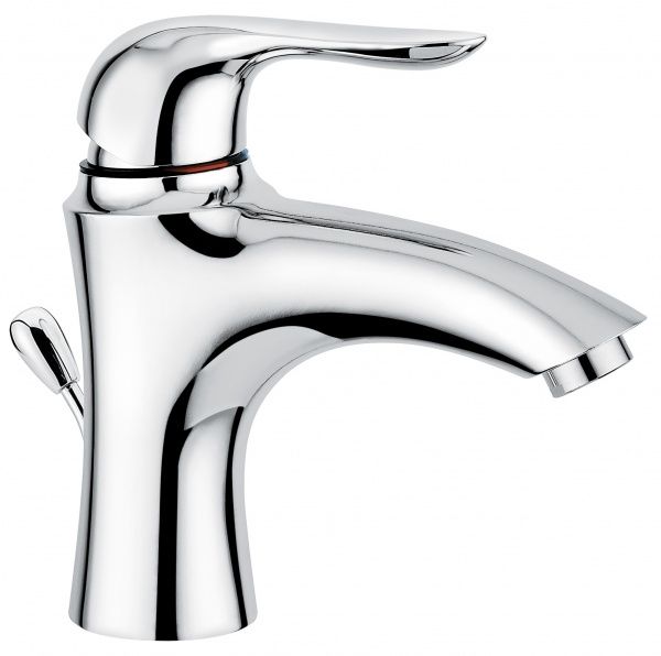 91003CR Смеситель Neco с донным клапаном для раковины, цвет хром EMMEVI