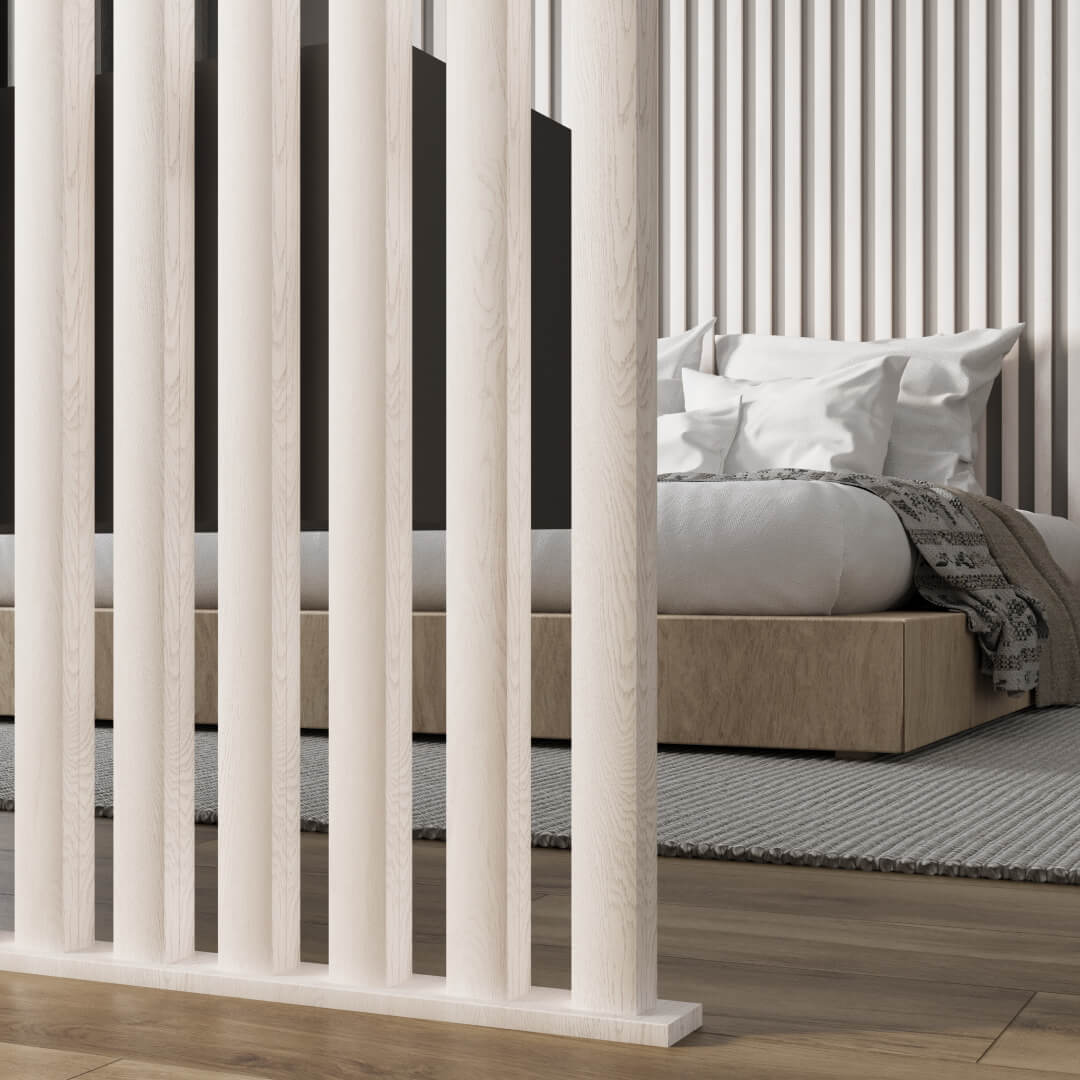 Интерьерная рейка МДФ Stella Бриона Light Ясень Айвори 16*40*2700 (уп.8шт.) STSR-811 - Вид №7