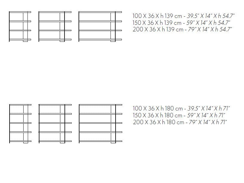 Книжный шкаф из дерева и стекла Naturedesign Origin ARCH-00070263 - Вид №6